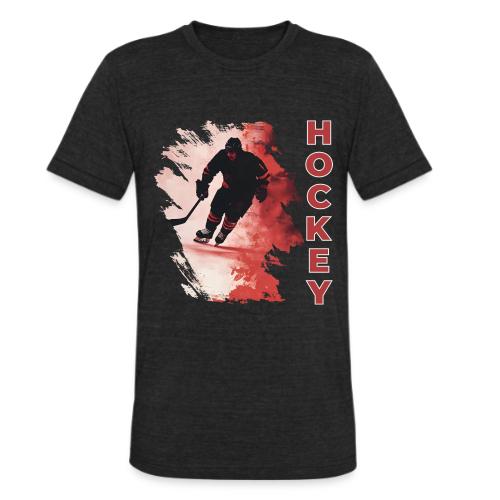 Hockey Fire - Unisex Tri-Blend T-Shirt