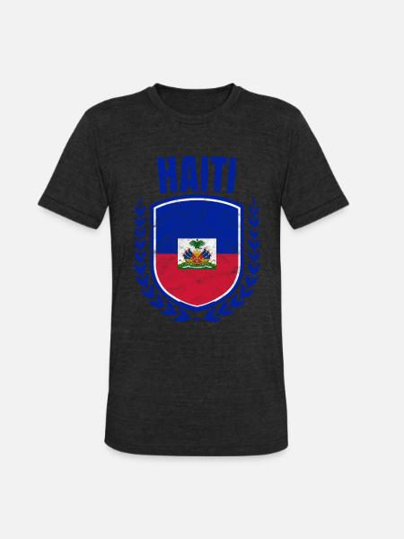 Haiti - Unisex Tri-Blend T-Shirt - heather black