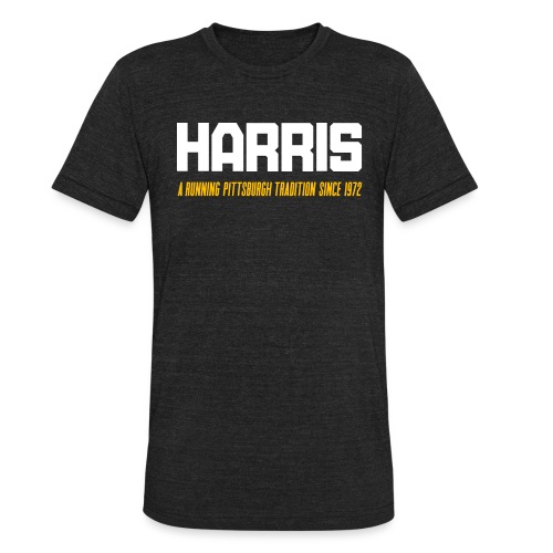HARRIS: A Running Pittsburgh Tradition Since 1972 - Unisex Tri-Blend T-Shirt