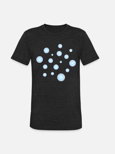 Bubbles - Unisex Tri-Blend T-Shirt - heather black