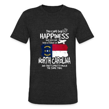 North Carolina - Unisex Tri-Blend T-Shirt - heather black - Front - Brady (186cm)