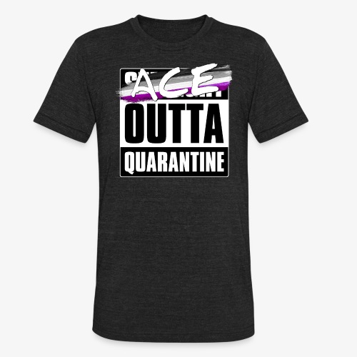 Ace Outta Quarantine - Asexual Pride - Unisex Tri-Blend T-Shirt