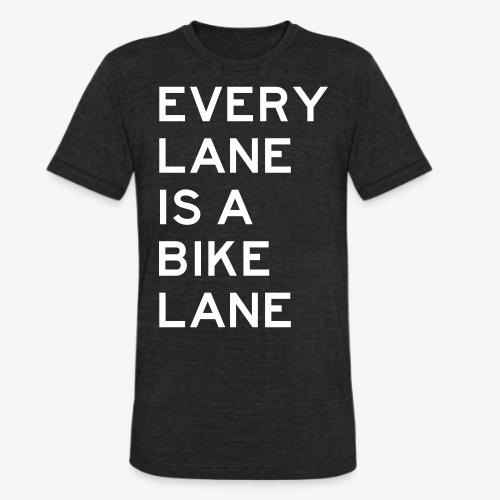Every Lane is a Bike Lane - Unisex Tri-Blend T-Shirt