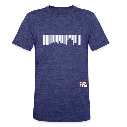Detroit Skyline Barcode - Unisex Tri-Blend T-Shirt