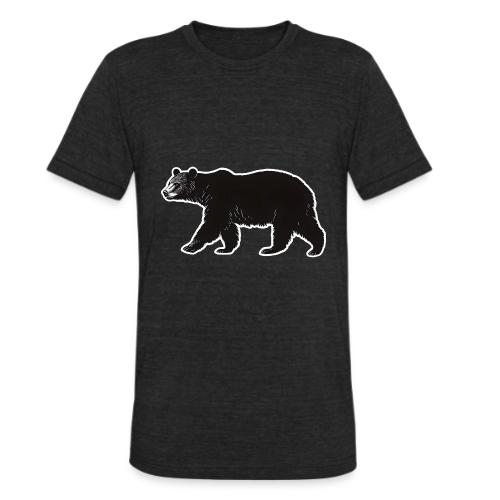 Midnight Black Bear - Unisex Tri-Blend T-Shirt