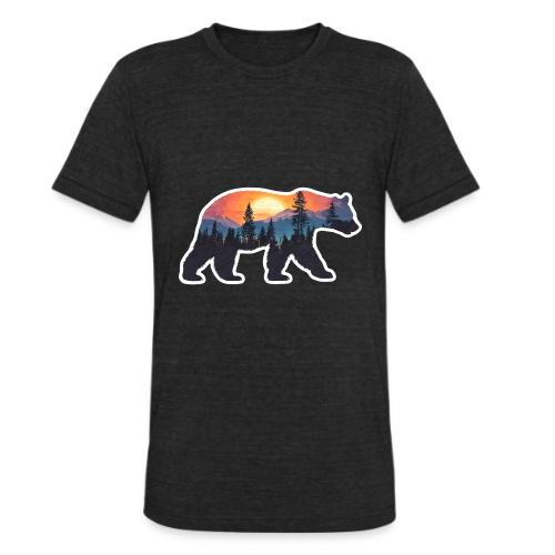 Mountain Spirit Bear - Unisex Tri-Blend T-Shirt