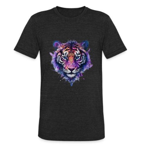 Mystic Violet Tiger - Unisex Tri-Blend T-Shirt