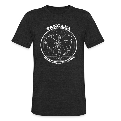 Pangaea white by Dan Meth - Unisex Tri-Blend T-Shirt