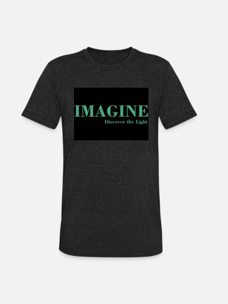 IMAGINE - Unisex Tri-Blend T-Shirt - heather black