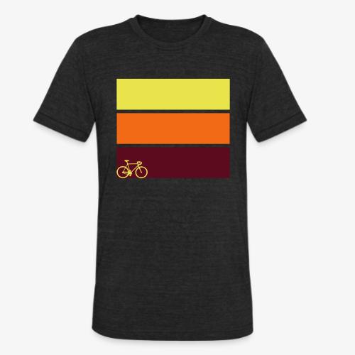 tricolor with bicycle - Unisex Tri-Blend T-Shirt