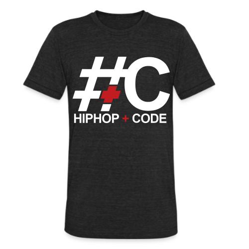 hiphopandcode-logo-2color - Unisex Tri-Blend T-Shirt