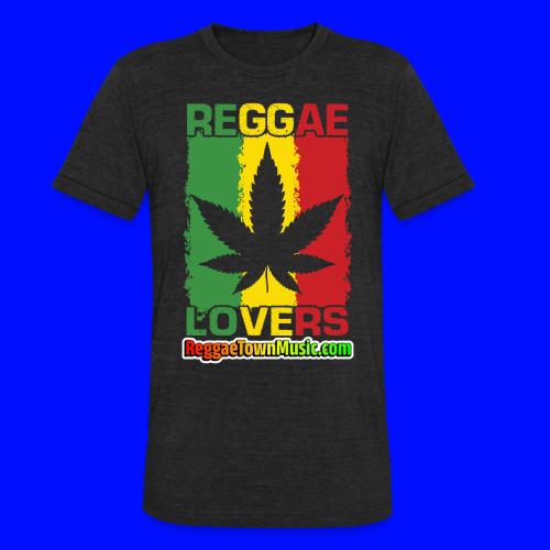 Reggae lovers design featuring cannabis leaf - T-shirt triple mélange pour hommes
