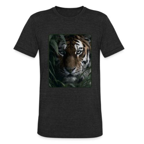 Tiger Jungle Eyes Wildlife Design - Unisex Tri-Blend T-Shirt