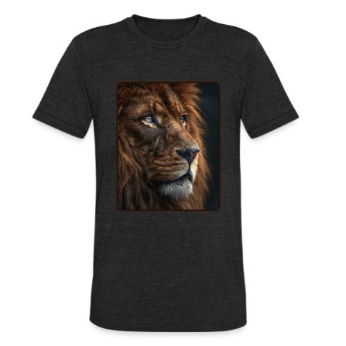 Lion Portrait Majestic Wildlife Design - Unisex Tri-Blend T-Shirt