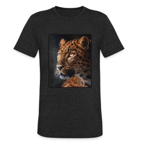 Amur Leopard Face Wildlife Design - Unisex Tri-Blend T-Shirt