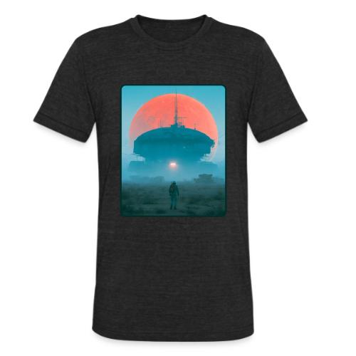 Astronaut Alien Outpost Design - Unisex Tri-Blend T-Shirt