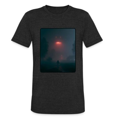 Mysterious UFO Encounter Design - Unisex Tri-Blend T-Shirt