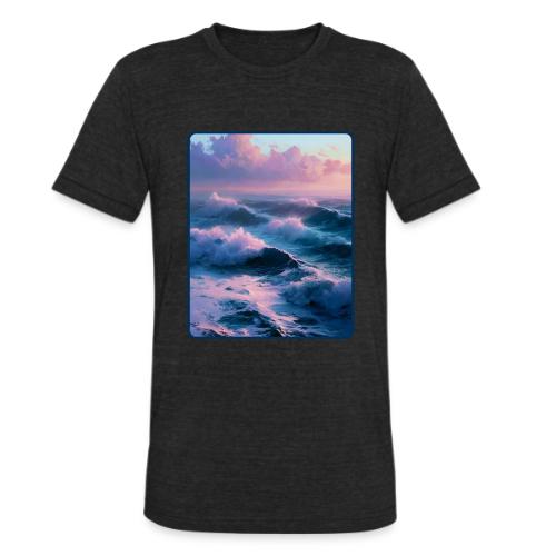 Dreamy Pastel Ocean Sunset Art - Unisex Tri-Blend T-Shirt