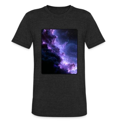 Purple Nebula Space Design - Unisex Tri-Blend T-Shirt