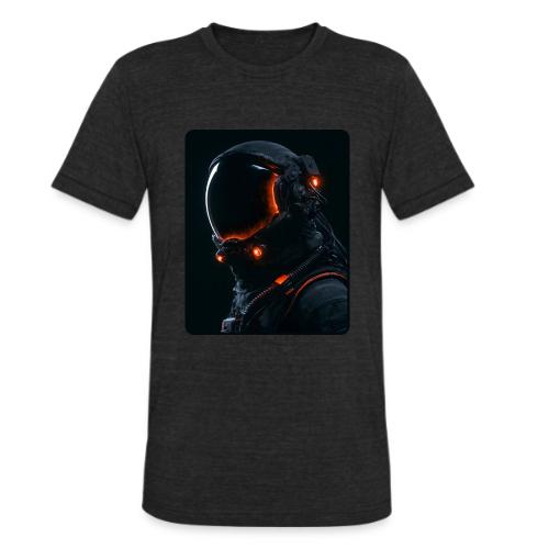Futuristic Astronaut Helmet - Unisex Tri-Blend T-Shirt