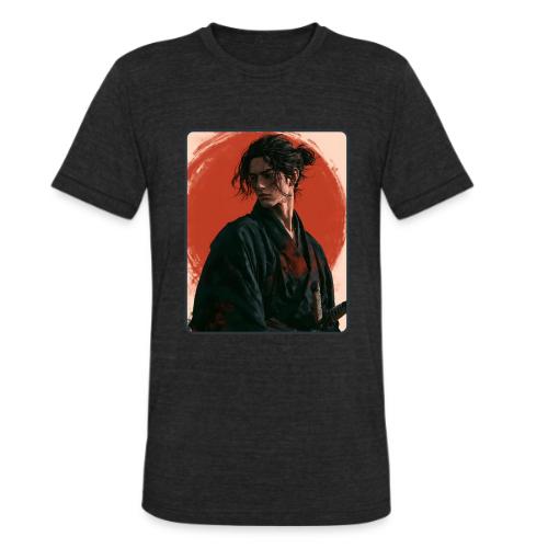 Samurai Beneath the Red Sun - Unisex Tri-Blend T-Shirt