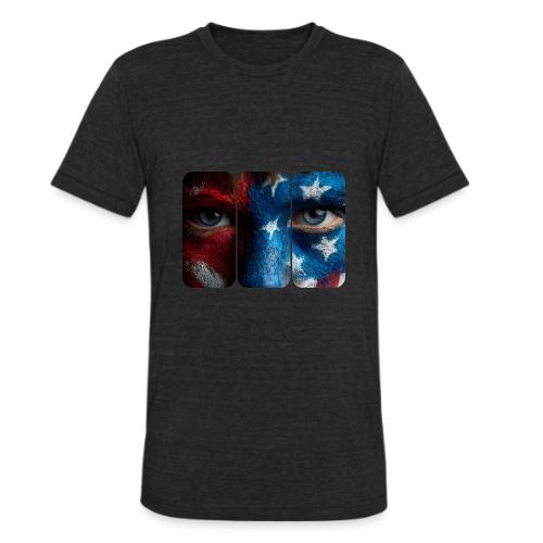 USA: Painted for the Flag - Unisex Tri-Blend T-Shirt