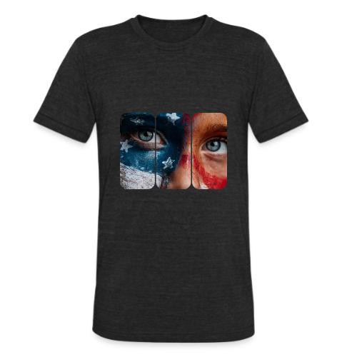 USA: Star-Spangled Glance - Unisex Tri-Blend T-Shirt