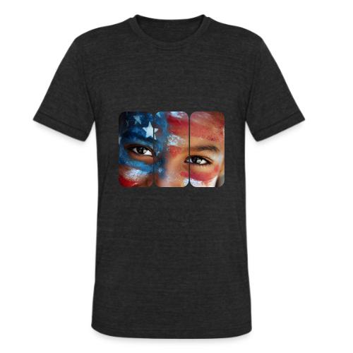 USA: Eyes of the Flag - Unisex Tri-Blend T-Shirt