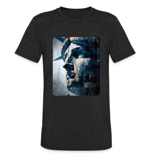USA: Urban Liberty Triptych - Unisex Tri-Blend T-Shirt