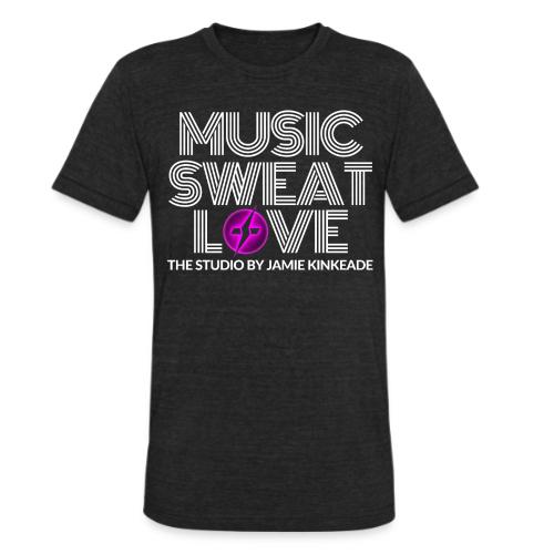 MUSIC SWEAT LOVE - Unisex Tri-Blend T-Shirt
