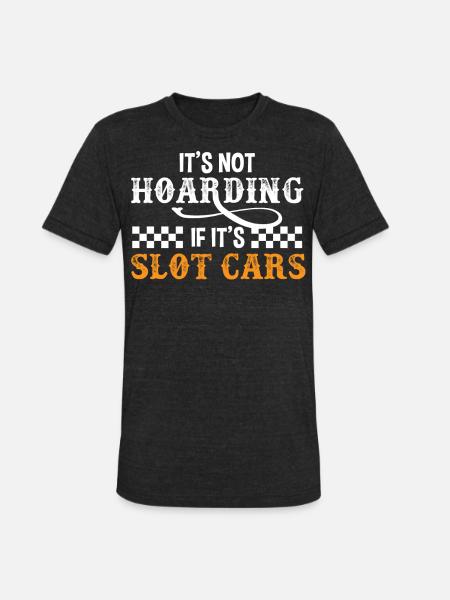 Slot Car, SlotCar Racing - Unisex Tri-Blend T-Shirt - heather black