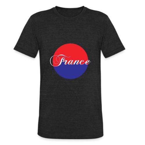 France Tricolore Circle - Unisex Tri-Blend T-Shirt