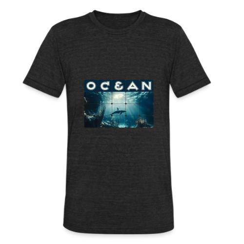 Ocean: Dolphin’s Serenity - Unisex Tri-Blend T-Shirt