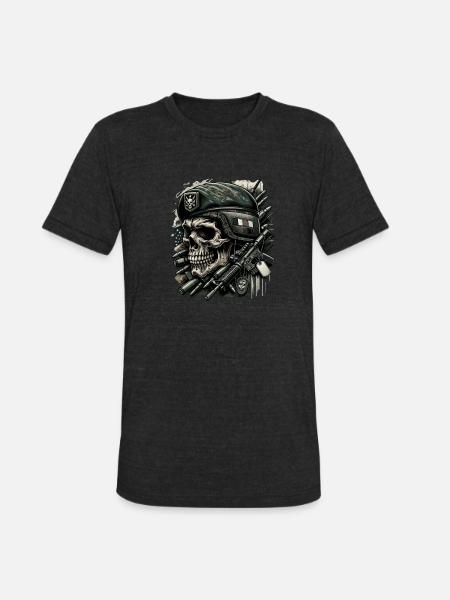 Guardian of Freedom - Unisex Tri-Blend T-Shirt - heather black