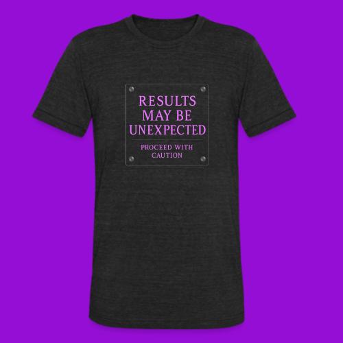 Results - Neon Purple - Unisex Tri-Blend T-Shirt