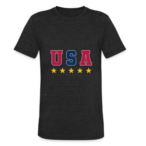 USA Varsity Stars - Unisex Tri-Blend T-Shirt