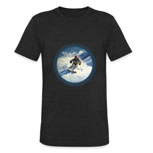 Skiing Power Moves - Unisex Tri-Blend T-Shirt