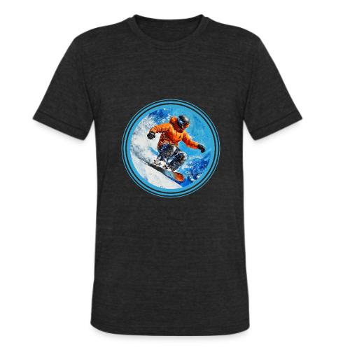 Snowboarding Motion - Unisex Tri-Blend T-Shirt