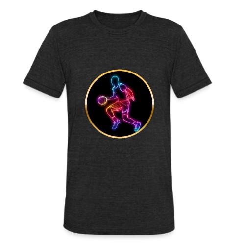 Basketball: Neon Dribble Pulse - Unisex Tri-Blend T-Shirt