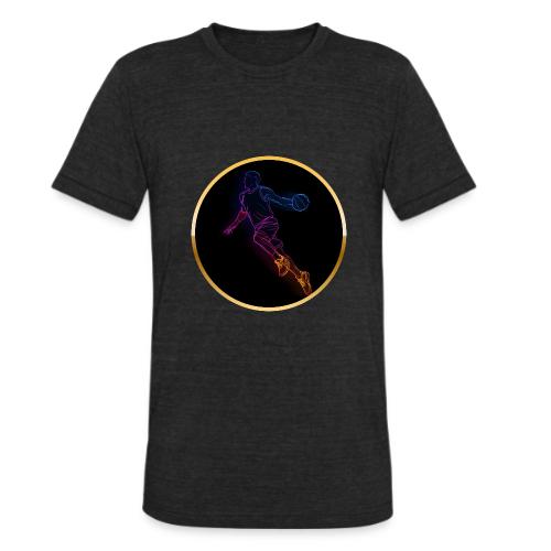 Basketball: Neon Jump Shot - Unisex Tri-Blend T-Shirt