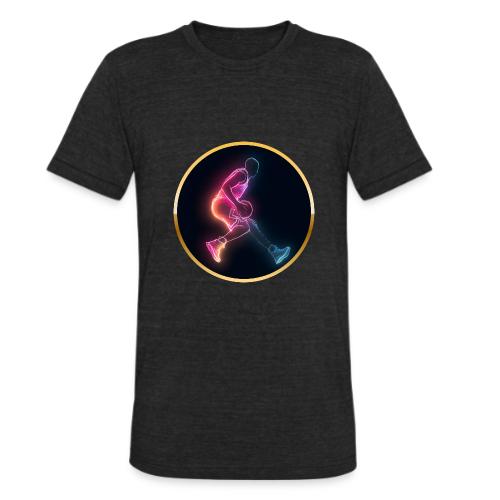 Basketball: Golden Court Glow - Unisex Tri-Blend T-Shirt