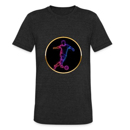 Neon Soccer Flow - Unisex Tri-Blend T-Shirt