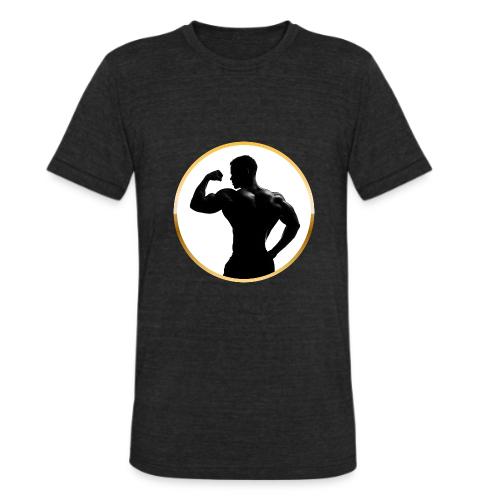 Bodybuilder: Classic Flex Emblem - Unisex Tri-Blend T-Shirt