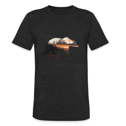 Canada Bear: fiery tones - Unisex Tri-Blend T-Shirt