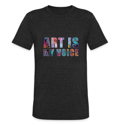 Art Is My Voice - Unisex Tri-Blend T-Shirt