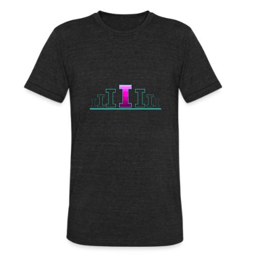 Letter I – Capital Varsity Alphabet Monogram - Unisex Tri-Blend T-Shirt
