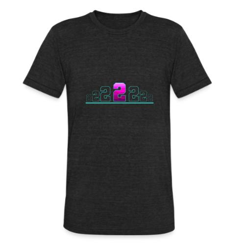 Number 2 in Magenta: Varsity Font - Unisex Tri-Blend T-Shirt