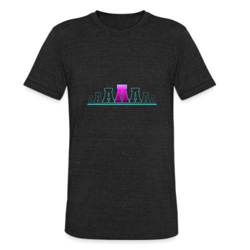Letter A – Capital Varsity Alphabet Monogram - Unisex Tri-Blend T-Shirt