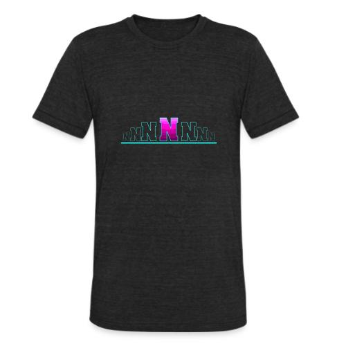 Letter N – Capital Varsity Alphabet Monogram - Unisex Tri-Blend T-Shirt