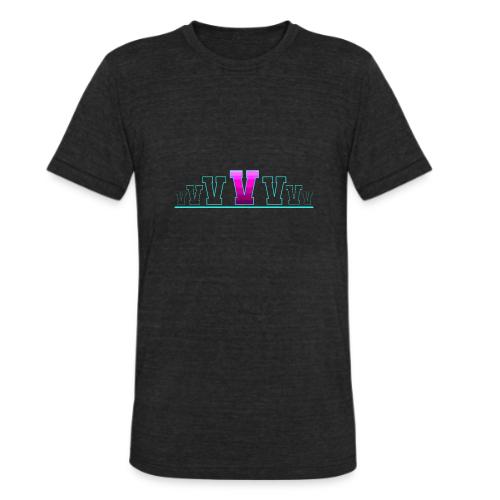 Letter V – Capital Varsity Alphabet Monogram - Unisex Tri-Blend T-Shirt